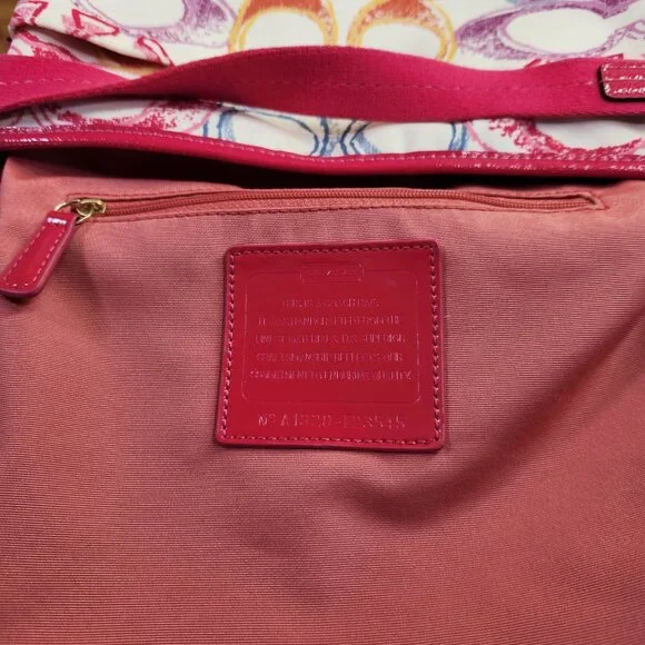 Like New Rare Coach Scribble Multi-Color Crossbody Bag Purse - Picture 11 of 13